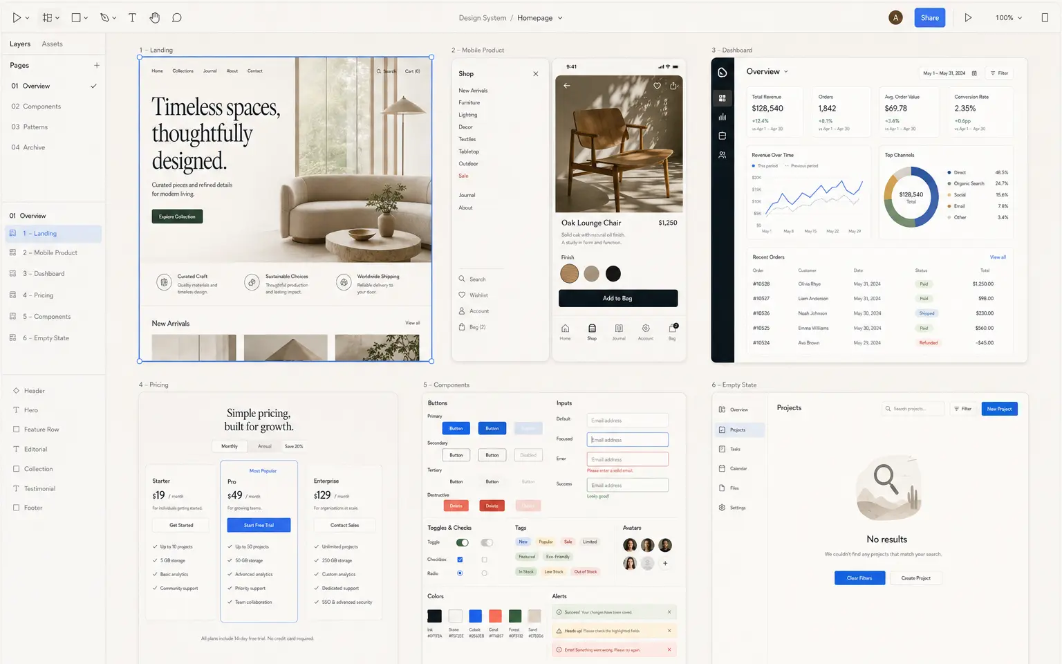 ScreenCrate region selector over a webpage with six separate screenshots arranged in the extension tray